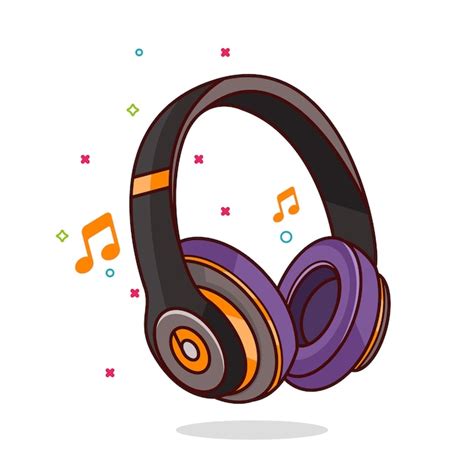 Ilustración del icono de auriculares | Vector Premium