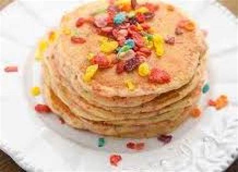 Fruity Pebbles Protein Pancakes (ATHLETE) - A.M. Fit Meals