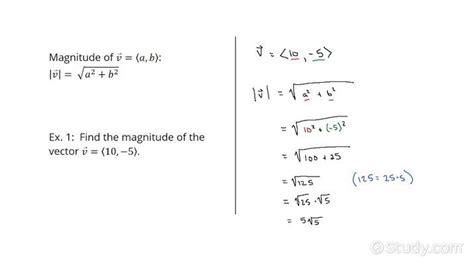 How to Find the Magnitude of a Vector Given in Component Form ...