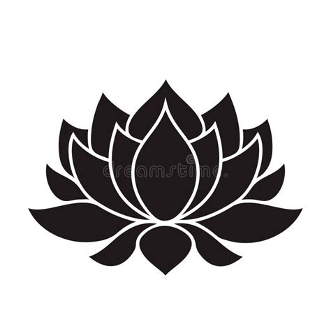 Lotus Flower Silhouette Clip Art