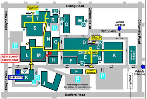 Northampton General Hospital Map - Map Of South America