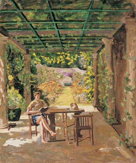 Randolph Churchill (1911–1968), under the Pergola | Art UK