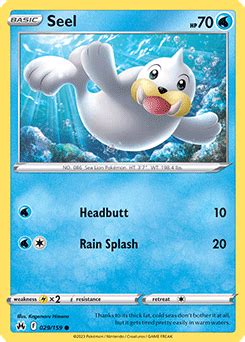 Seel | Crown Zenith | TCG Card Database | Pokemon.com