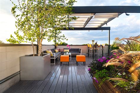 Bucktown Contemporary Rooftop Deck - Contemporary - Deck - Chicago - by ...