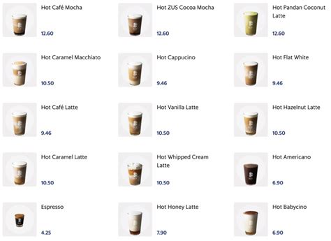 Menu ZUS Coffee Malaysia 2022 (Update Price List & Pict)