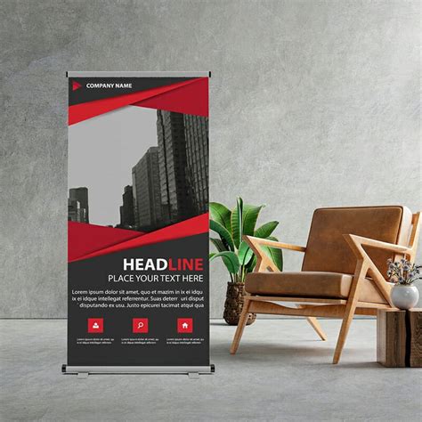 Free Retractable Banner Mockup PSD Template » CSS Author