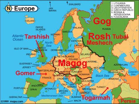 Gog & Magog | Bible mapping, Revelation bible, Bible teachings