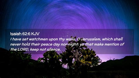 Isaiah 62:6 KJV Desktop Wallpaper - I have set watchmen upon thy walls ...