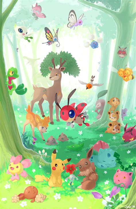 Forest Pokemon by Jiayi on DeviantArt