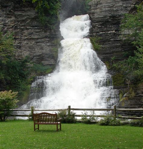 tioga ny waterfalls | Glenora Falls near Seneca Lake in the Finger Lakes, New York. Beautiful ...