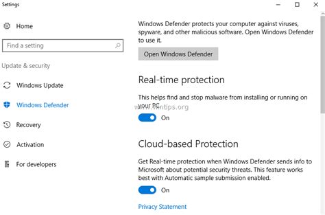 How to Disable or Remove Windows Defender Antivirus in Server 2016 - WinTips.org