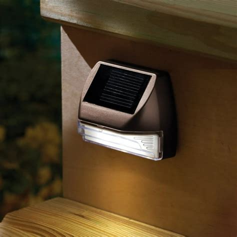 Moonrays 95028 Mini Rectangle Solar Deck Light - Walmart.com - Walmart.com