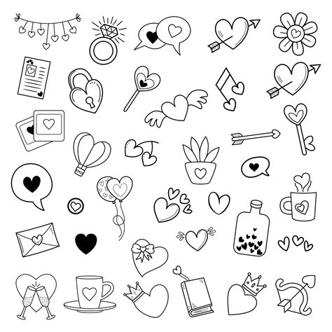 Love Doodles Vector Art, Icons, and Graphics for Free Download