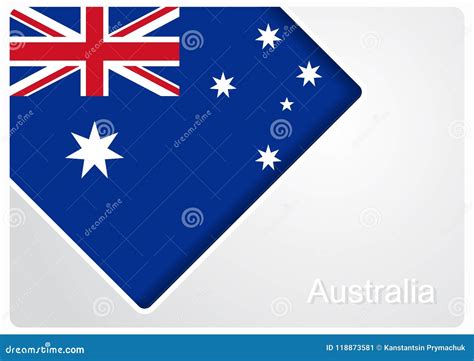 Australian Flag Design Background. Vector Illustration. Stock Vector ...