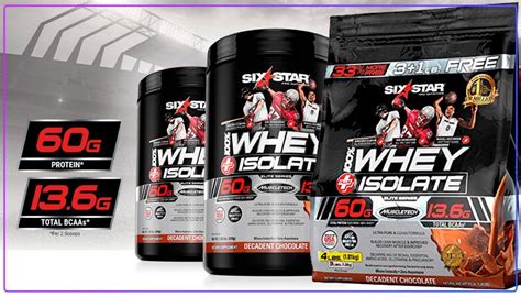 Six Star Whey Isolate Plus Protein Powder Review - 100% Isolate. Ingredients, effects, serving ...