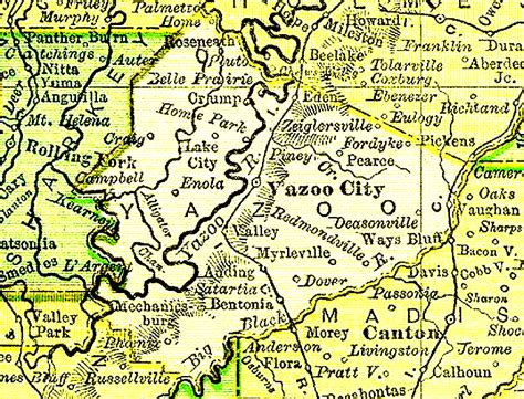 Yazoo County MSGenWeb Maps