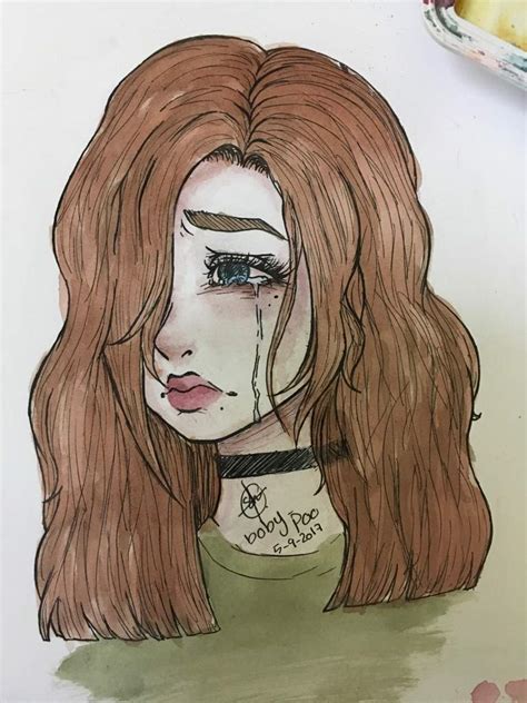 Sad girl ( drawing ) | Anime Amino