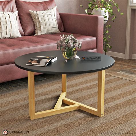 Lillie MDF Round Coffee Table - Decornation