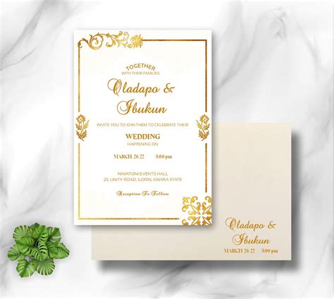 Get White And Gold Wedding Invitation Cards Design And Printing - Design And Printing Company In ...