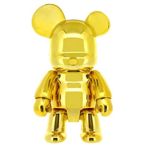 Earth Nest — Metallic Gold Qee Bear 7"