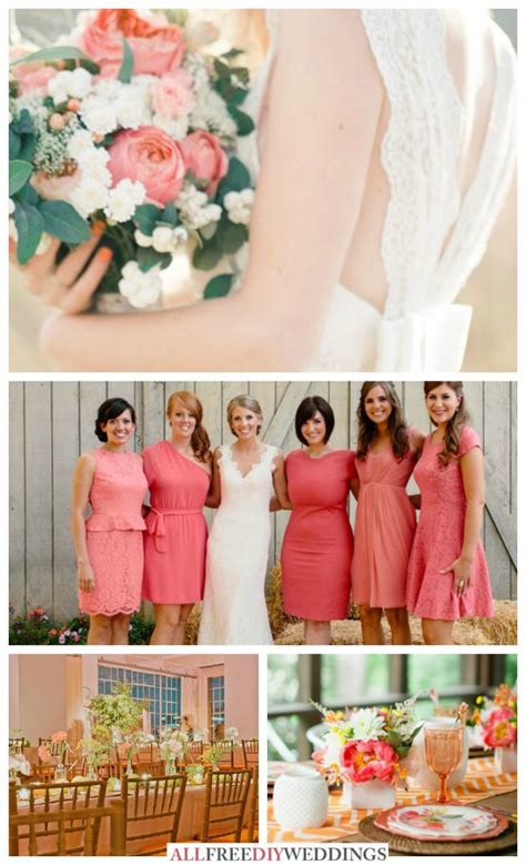 Wedding Colors Schemes: Coral and Green | AllFreeDIYWeddings.com