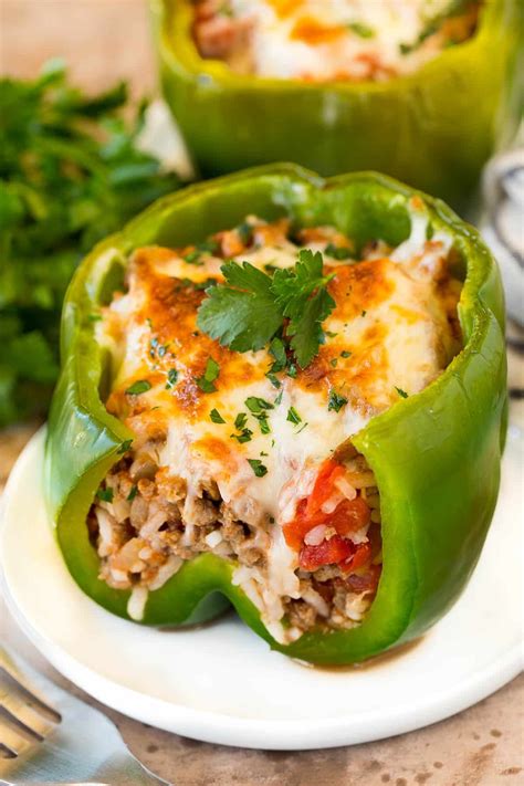 Stuffed Green Peppers - Dinner at the Zoo