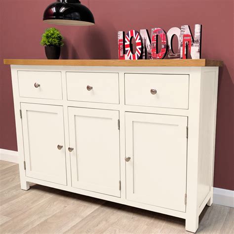 Belgravia White Painted Oak Sideboard / Large / Oak Cupboard / Solid Wood / New 4933963110225 | eBay