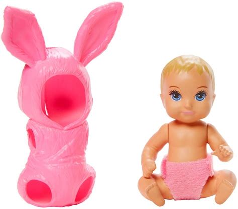 Barbie Skipper Babysitters Inc. Baby Doll with Removable Pink Bunny ...