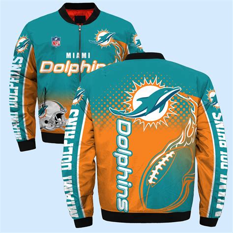 219 Miami Dolphins NFL Apparel Gift For Fans Bomber | Etsy