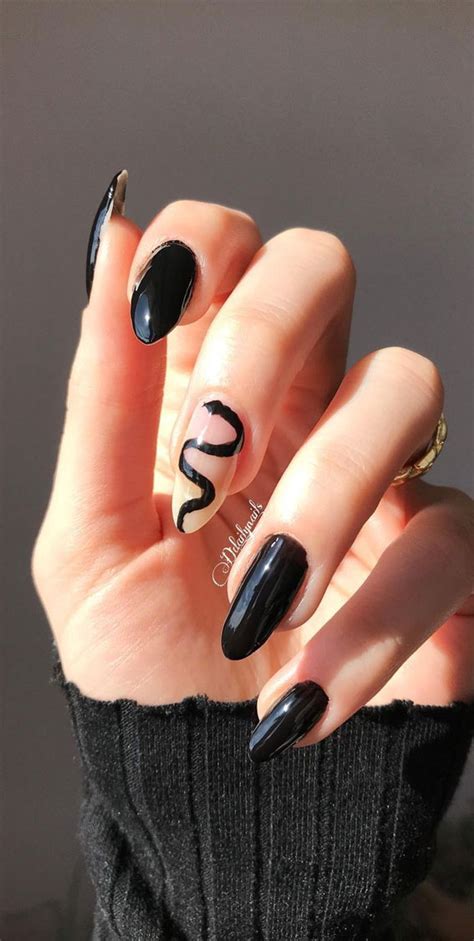 Stylish black nail art designs to keep your style on track : Black ...