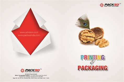 an advertisement for printing and packaging