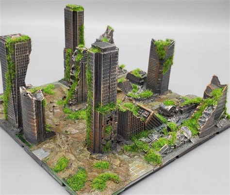 A 3D printed diorama of a post-apocalyptic city! Want to unleash your inner creativity and make ...