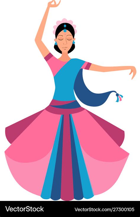 Indian dance Royalty Free Vector Image - VectorStock