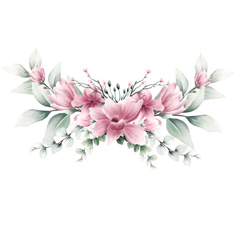 Bouquet of flowers Watercolor 12028212 PNG