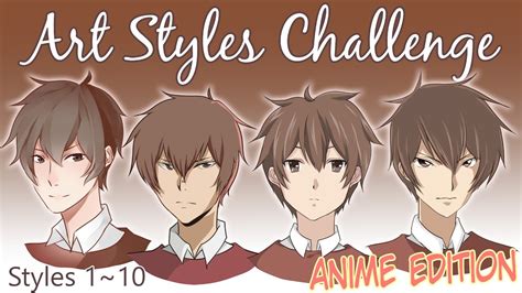 20 Art Styles Challenge | Anime Edition - Speedpaint (Part 1) - YouTube