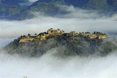 Takeda Castle - a ruined castle in the city of Asago, in the northern ...