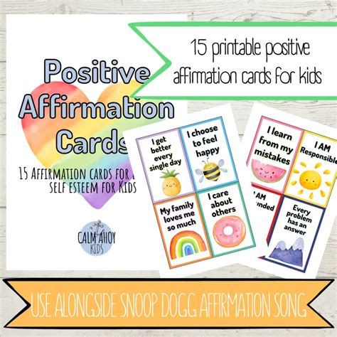 Snoop Dogg Affirmation Song {Free Printable Affirmation List}