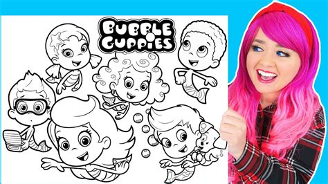 Coloring Every Bubble Guppies Character Coloring Pages | Prismacolor Markers - YouTube