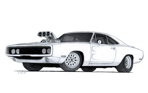 1970 Dodge Charger R/T Drawing by Vertualissimo.deviantart.com on ...