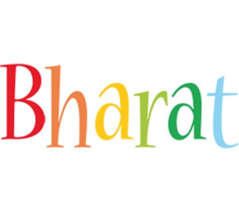 Bharat Logo | Name Logo Generator - Smoothie, Summer, Birthday, Kiddo, Colors Style