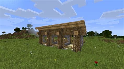 Simple Minecraft Horse Stable Design - Aqchoi