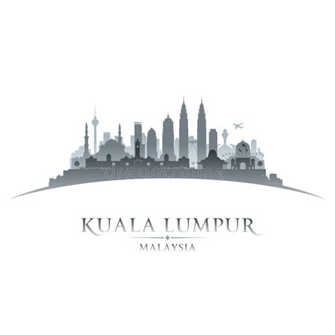 Kuala Lumpur Skyline Vector Background Stock Vector - Illustration of ...