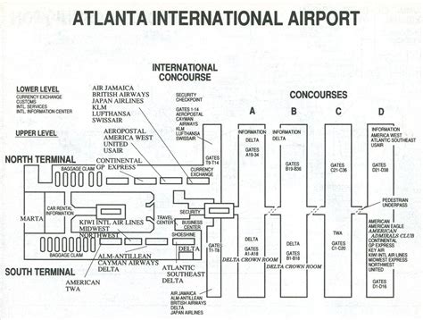 Atlanta International Airport Concourse F Map List Of - Map Of Asia And Middle East Countries