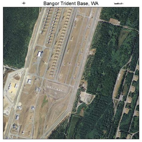 Aerial Photography Map of Bangor Trident Base, WA Washington