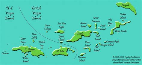 Map of the Virgin Islands