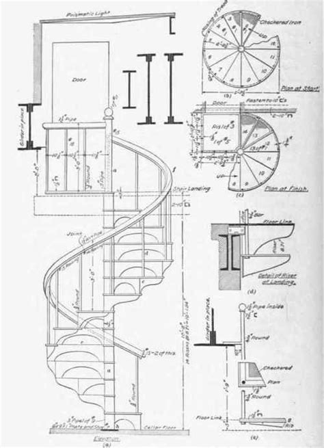 Circular Stairs Spiral Staircase Plan, Stair Plan, Staircase Design, Stair Design, Spiral ...