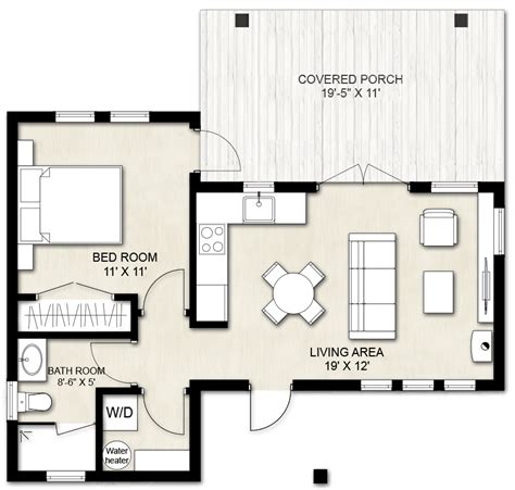 Truoba Mini 120 | House floor plans, Guest house small, Tiny house ...
