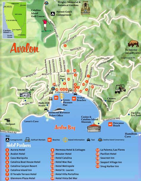 Avalon (Santa Catalina) Hotel Map - Ontheworldmap.com