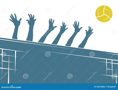 Volleyball background stock vector. Illustration of banner - 26676866