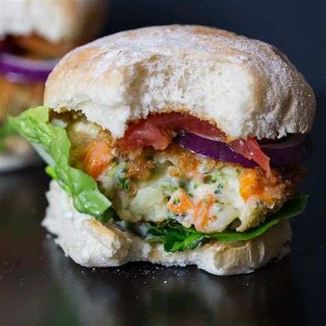 Cheesy Veggie burgers - Nicky's Kitchen Sanctuary